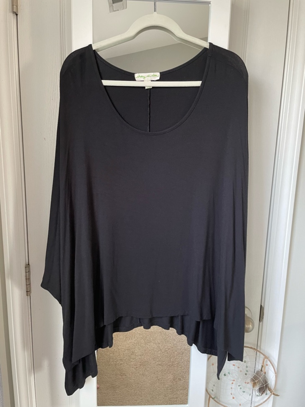 Staring at Stars Black Flowing Layered Tunic